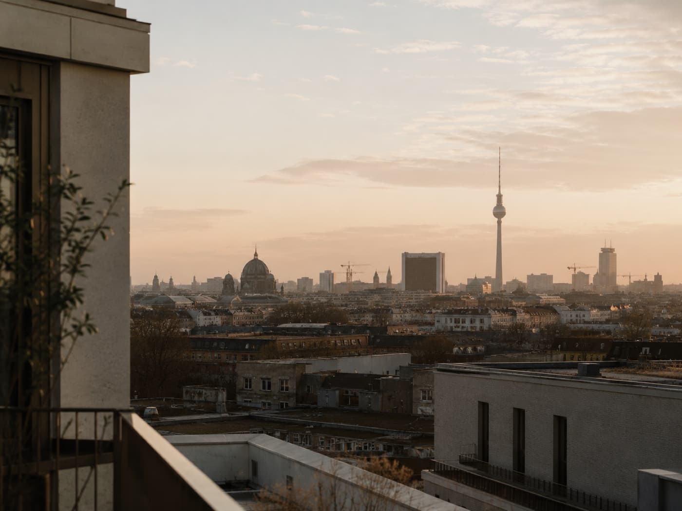 Berlin bei Sonnenuntergang